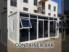 20ft container mobiele winkel geprefabriceerd huis plat verpakt