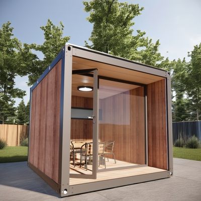 10ft Mini Prefab Modulaire Mobile Shipping Container Klein kantoorgebouw met 50/75/100mm Wave Sandwich Panel Wanden
