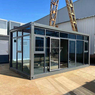 Moderne ontwerp Flat Pack Opvouwbaar Draagbaar Huis Container voor geprefabriceerde kleine winkels en kantoren 20ft of 40ft