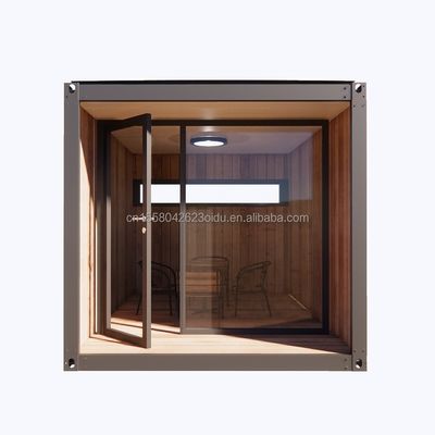 10ft Mini Prefab Modulaire Mobile Shipping Container Klein kantoorgebouw met 50/75/100mm Wave Sandwich Panel Wanden