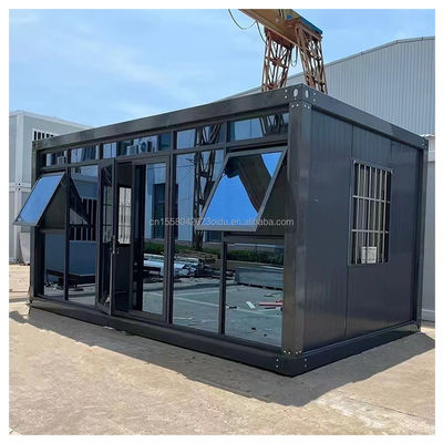 Moderne ontwerp Flat Pack Opvouwbaar Draagbaar Huis Container voor geprefabriceerde kleine winkels en kantoren 20ft of 40ft