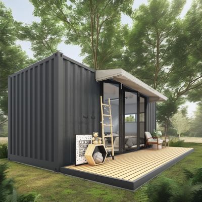 Log 20ft Eco-vriendelijk Flat Pack Container House Prefabricated Duurzame constructie Stalen structuur Veerkrachtig Regen Wind Sneeuwwinkel
