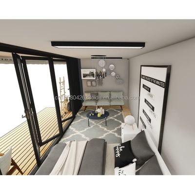 Log 20ft Eco-vriendelijk Flat Pack Container House Prefabricated Duurzame constructie Stalen structuur Veerkrachtig Regen Wind Sneeuwwinkel