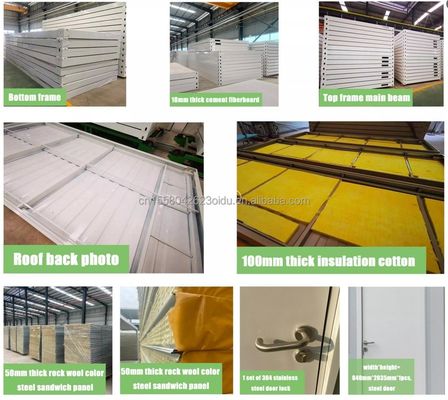 Moderne ontwerp Flat Pack Opvouwbaar Draagbaar Huis Container voor geprefabriceerde kleine winkels en kantoren 20ft of 40ft