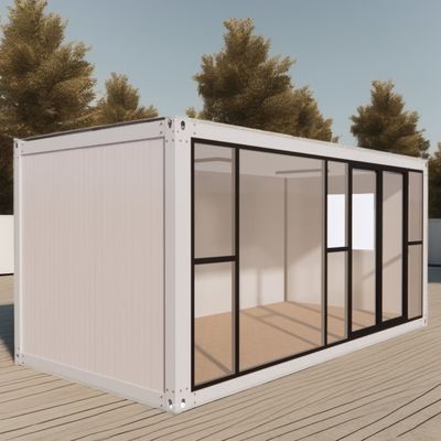 Gegalvaniseerd stalen buigwerk 20ft geprefabriceerde modulaire stalen behuizing milieuvriendelijke containerwoningen voor buitenwonen