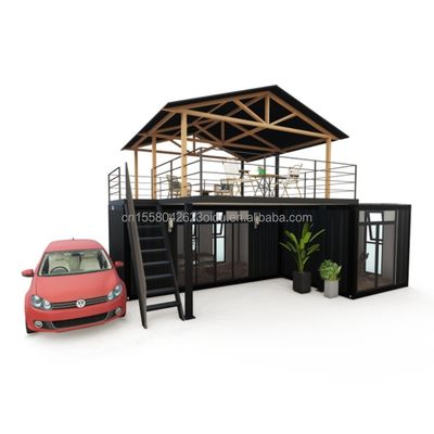 Log Design Groenhuis Container met Intelligente Modulaire Voorgefabriceerde Tiny House en Aluminium Alloy Window Material
