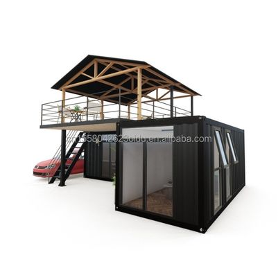 Log Design Groenhuis Container met Intelligente Modulaire Voorgefabriceerde Tiny House en Aluminium Alloy Window Material