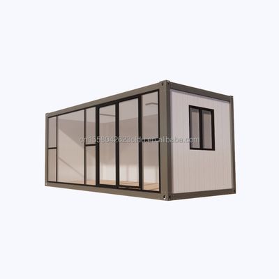 Gegalvaniseerd stalen buigwerk 20ft geprefabriceerde modulaire stalen behuizing milieuvriendelijke containerwoningen voor buitenwonen
