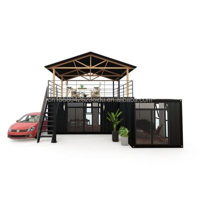 Log Design Groenhuis Container met Intelligente Modulaire Voorgefabriceerde Tiny House en Aluminium Alloy Window Material