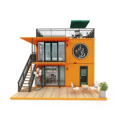 Andere Wand 50/75/100mm Wave Sandwich Panel 20FT 40FT Prefab Mini Pop-up Shop Container Coffeeshop/Bar/Fast-food