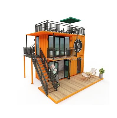 Andere Wand 50/75/100mm Wave Sandwich Panel 20FT 40FT Prefab Mini Pop-up Shop Container Coffeeshop/Bar/Fast-food