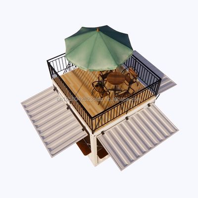 10 ft 20 ft mobiele containers gegalvaniseerde stalen vierkantbuizen voor supermarkt aangepast mobiele winkel pop-up koffiebar