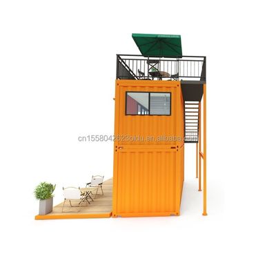 Andere Wand 50/75/100mm Wave Sandwich Panel 20FT 40FT Prefab Mini Pop-up Shop Container Coffeeshop/Bar/Fast-food