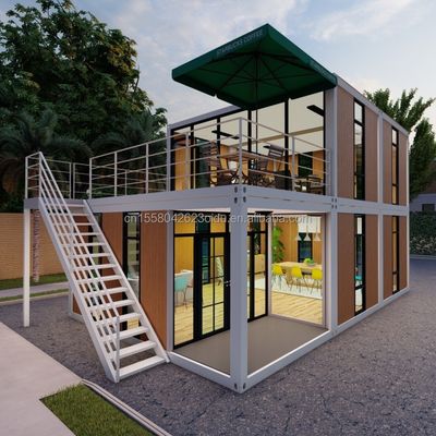 Minihuizen Kleine huizen Containerhuizen voor kantoor Showroom en restaurant in Pakistan Sandwich Panel 20ft prefab huizen
