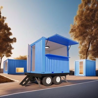 Gepersonaliseerd Kleur 10ft Mobile Tiny House on Wheels Ingericht Prefabricated Modular Steel Sandwich Panel Hotel Beste waarde