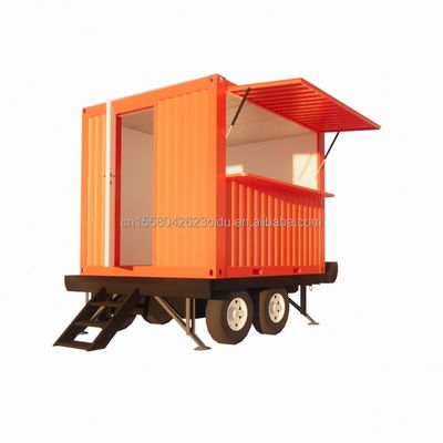 Gepersonaliseerd Kleur 10ft Mobile Tiny House on Wheels Ingericht Prefabricated Modular Steel Sandwich Panel Hotel Beste waarde