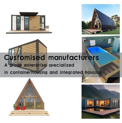 Gepersonaliseerd Kleur 10ft Mobile Tiny House on Wheels Ingericht Prefabricated Modular Steel Sandwich Panel Hotel Beste waarde