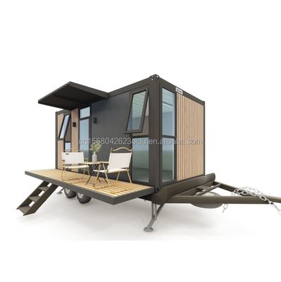Hotel 20ft of 40ft Mobile Outdoor Container Bar Coffee Shop op de tweede verdieping met Outdoor Design en Wielen