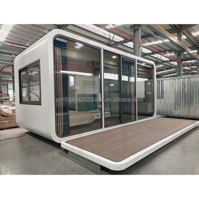 Op maat gemaakte kleur Moderne container Mini vakantie capsule kamer Eén slaapkamer Stalen structuur Hotel Ontworpen met moderne stijl