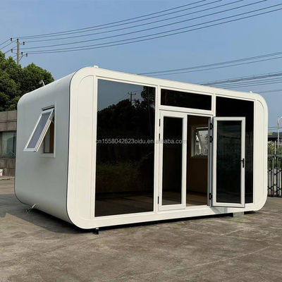 Sandwich paneel materiaal geprefabriceerde capsule kamer voor slaapkamer in ontworpen staalconstructie container huis