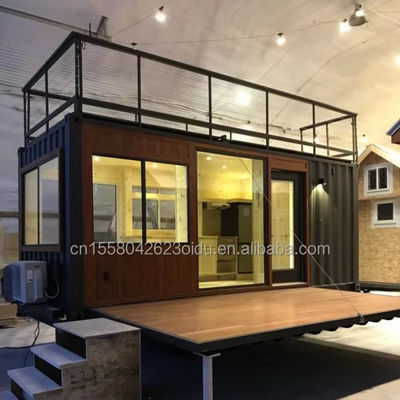 Moderne ontwerpen op maat van kleur staal vervaardigd snel installeren prefab modulaire huizen op wielen voor mobiele camping trailer