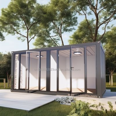 50/75/100mm Wave Sandwich Panel Muur Moderne 20ft 40ft Staal Container Huizen Flat Pack Prefabricated Huis voor kantoor