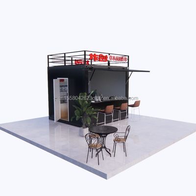 Chinese stijl logo ontwerp 10ft 20ft opvouwbare houten container bar voor professionele bedrijven en hotels