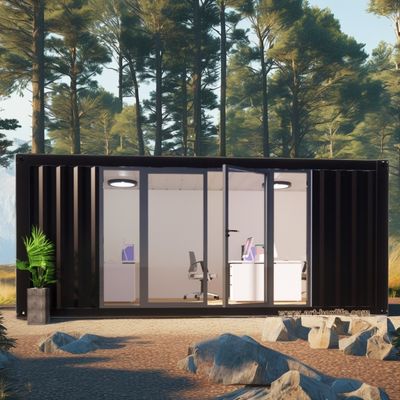 Outdoor Living and Family Hotel 2 slaapkamers Prefabricated Steel Container House met gegalvaniseerd stalen buigwerk 180g Flat Pack