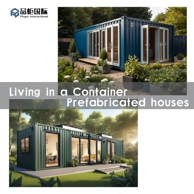 Gegalvaniseerde stalen vierkantbuizen Hoofdstructuur voor modern klein huis op wielen Draagbare prefab containerhuisontwerp