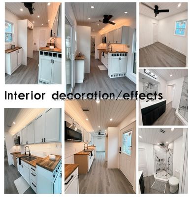 Gegalvaniseerde stalen vierkantbuizen Hoofdstructuur voor modern klein huis op wielen Draagbare prefab containerhuisontwerp