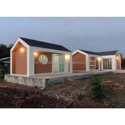 Quick Build Container Material Homes for Resort Vacations and Farmhouses Drie slaapkamers Muur 50/75/100mm Wave Sandwich Panel