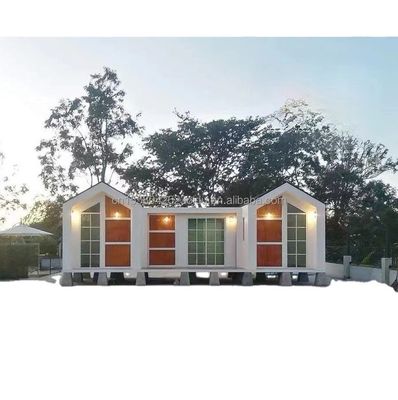 Quick Build Container Material Homes for Resort Vacations and Farmhouses Drie slaapkamers Muur 50/75/100mm Wave Sandwich Panel