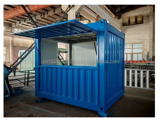 10ft Mini Pop-up Container House voor Coffee Shop Bar Fast-Food Restaurant Convenience Store Kiosk of Booth Venster materiaal