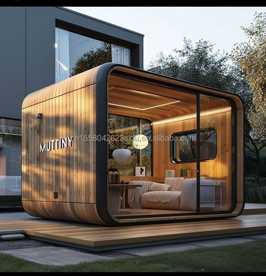 Muur 50mm Wave Sandwich Panel Hotel Pop-up Container Koffie Restaurant Bar Cafe Kiosk Booth met Steel Prefabricated House