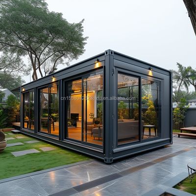 Muur 50mm Wave Sandwich Panel Hotel Pop-up Container Koffie Restaurant Bar Cafe Kiosk Booth met Steel Prefabricated House