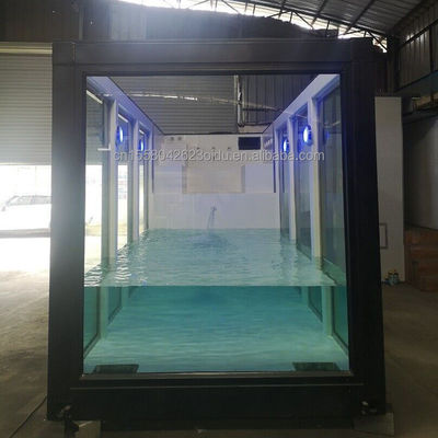 Luxe op maat gemaakte mobiele prefab modulaire container zwembad voor tuin en hotel