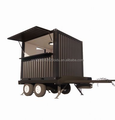 Opvouwbare container 10ft Pop-up Mobile Home Trailer voor Modern Tiny Custom Prefab Bar Camping House op wielen Trailer