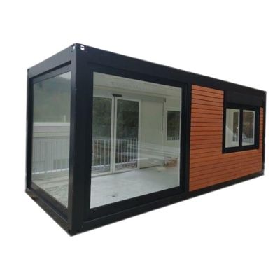 Prefabricated Modular Container Houten Huizen Container Vlak Verpakking Afneembare Luxe Huis 20ft Coffeeshop Moderne