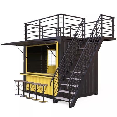 Aluminiumlegering Windows Mini Pop-up Shop Container Koffieshop Bar Fastfood Restaurant Convenience Store Kiosk Booth 10ft