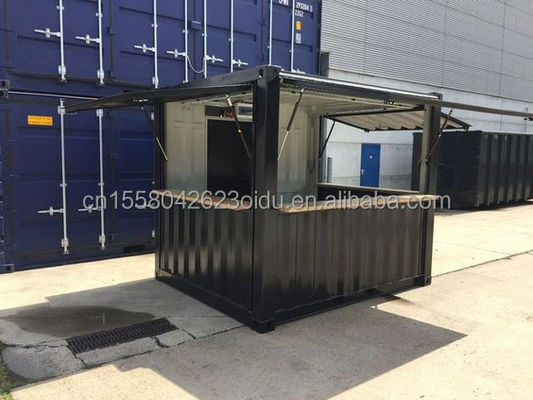 Aluminiumlegering Windows Mini Pop-up Shop Container Koffieshop Bar Fastfood Restaurant Convenience Store Kiosk Booth 10ft