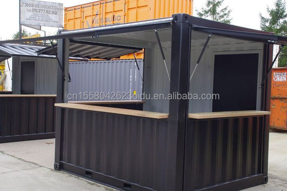 Aluminiumlegering Windows Mini Pop-up Shop Container Koffieshop Bar Fastfood Restaurant Convenience Store Kiosk Booth 10ft
