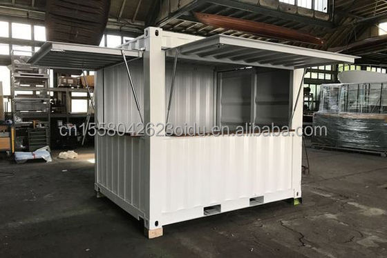 Aluminiumlegering Windows Mini Pop-up Shop Container Koffieshop Bar Fastfood Restaurant Convenience Store Kiosk Booth 10ft