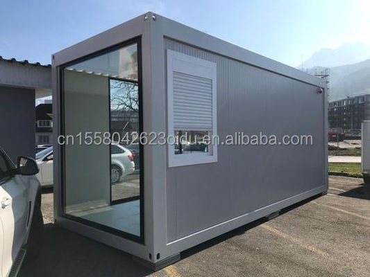 Muur 75mm Tuin Werkhuis Barbecue Bar 20ft Flat Packaging Container Mobiele huis voor familie Modern design stijl