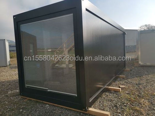 Muur 75mm Tuin Werkhuis Barbecue Bar 20ft Flat Packaging Container Mobiele huis voor familie Modern design stijl