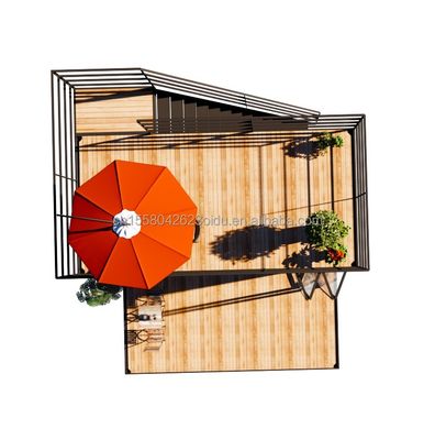 Gegalvaniseerd stalen buiging 180g 20ft uitbreidbaar container huis plat pak staal frame modulair huis prefab sandwich paneel