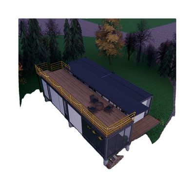 40ft Containerhuis Fast Constructed Steel Prefabricated Twee en Drie slaapkamers met Ensuite badkamer voor Hotels Residences