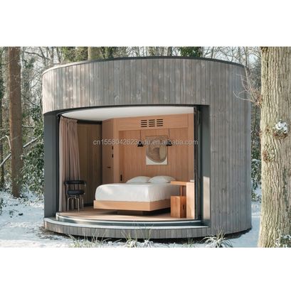 Lichte staalcontainerhuis met een badkamer, een keuken en aluminiumalloy ramen