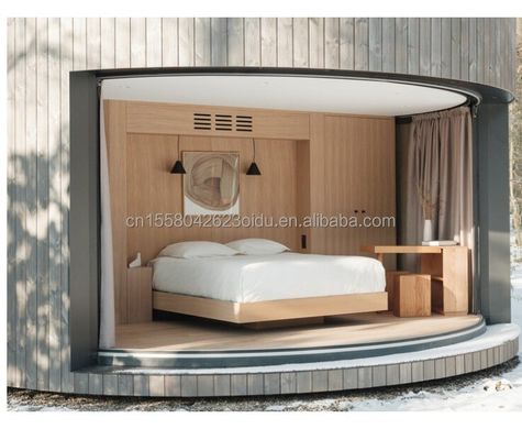 Lichte staalcontainerhuis met een badkamer, een keuken en aluminiumalloy ramen