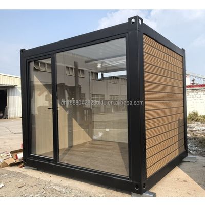 Hoofdstructuur Gegalvaniseerde stalen vierkantbuizen 10ft 20ft Prefab Container Houten huis voor kantoor Assembly House