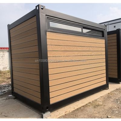 Hoofdstructuur Gegalvaniseerde stalen vierkantbuizen 10ft 20ft Prefab Container Houten huis voor kantoor Assembly House